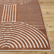 Geometric Arc Washable Area Rug