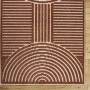 Geometric Arc Washable Area Rug