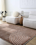 Geometric Arc Washable Area Rug