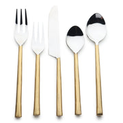 Textured Handle Stainless Flatware Set