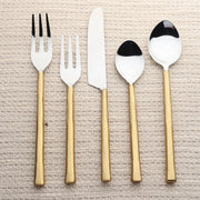 Textured Handle Stainless Flatware Set