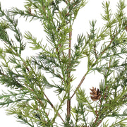 Artificial Pine Stem with Pinecones, Set of 4