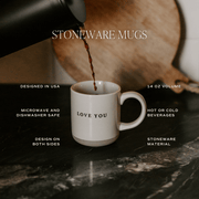 Brown Gingerbread Stoneware Coffee Mug, 14 oz