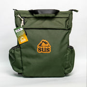 Recycled-Fabric Convertible Tote Backpack