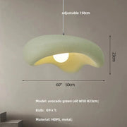 Cloud-Form Resin Pendant Light