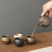 Stoneware-Glaze Ceramic Espresso Cup
