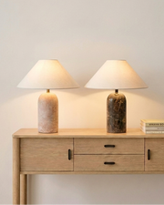 Arch-Top Stone Table Lamp