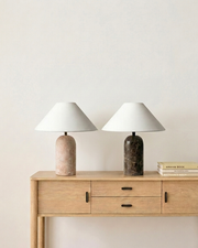 Arch-Top Stone Table Lamp