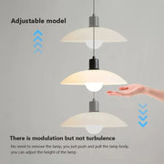 Matte Black Glass Dome Pendant Light