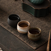 Stoneware-Glaze Ceramic Espresso Cup