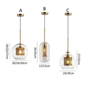 Blown Glass Mesh Pendant Light
