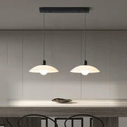 Matte Black Glass Dome Pendant Light