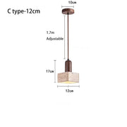 Travertine-Finish Stone Composite Pendant