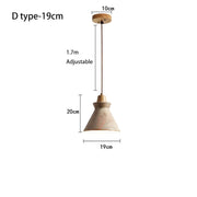 Travertine-Finish Stone Composite Pendant