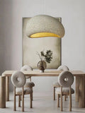 Aggregate Resin Dome Pendant Lamp