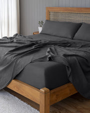 Stonewashed European Linen Sheet Set