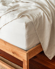Stonewashed European Linen Sheet Set