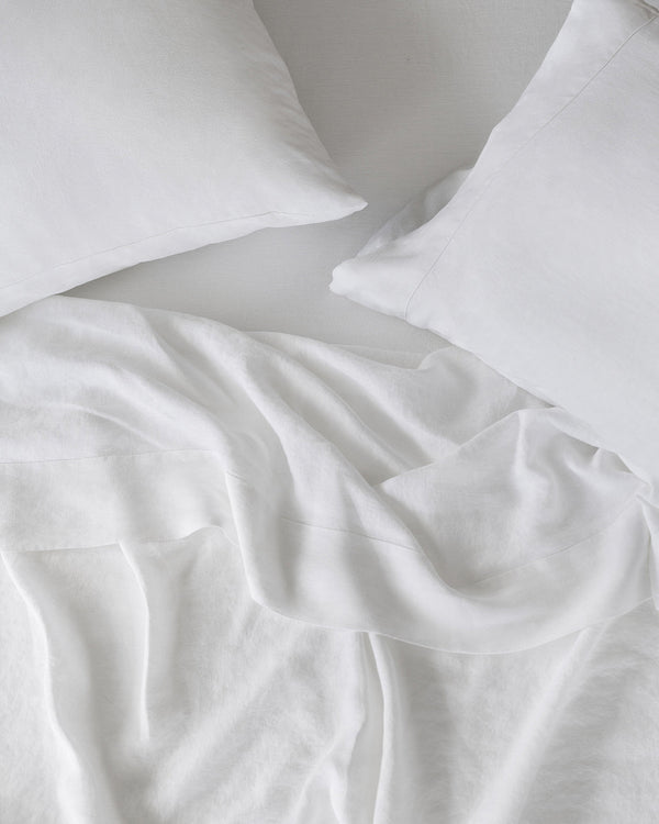 Stonewashed European Linen Sheet Set