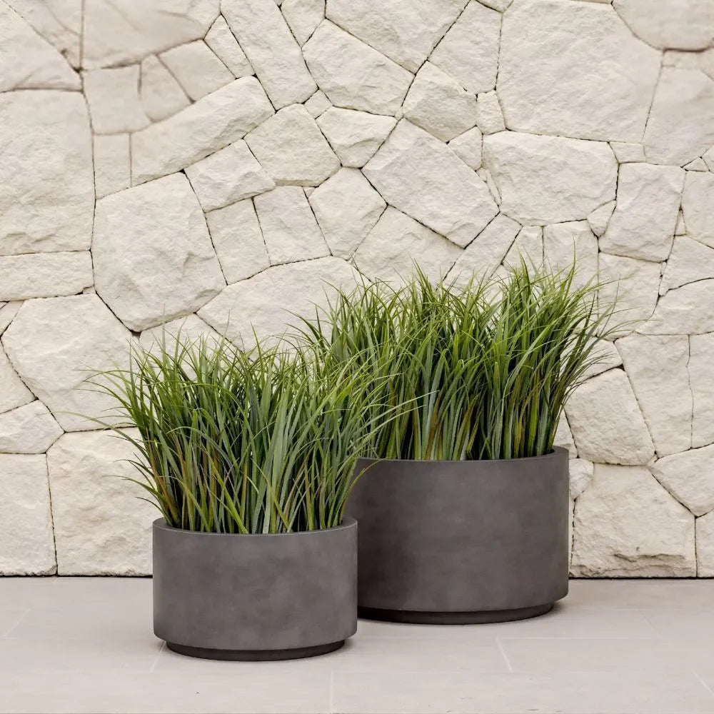 Cylindrical Outdoor Planter