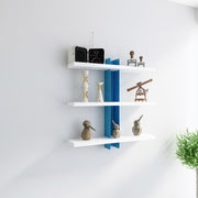 Adjustable Metal Spine Three-Tier Wall Shelf