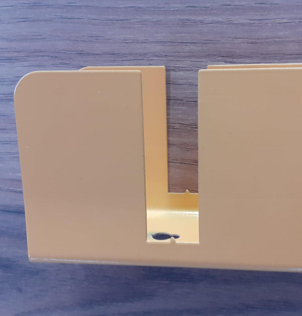 Adjustable Metal Spine Three-Tier Wall Shelf