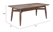 Rubberwood Parquet-Top Dining Table — packaging and unboxing view