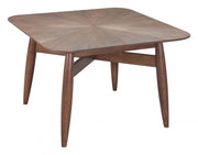 Starburst-Top Rubberwood Square Dining Table — alternate view or variant option