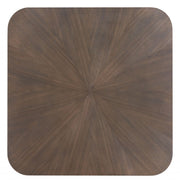 Starburst-Top Rubberwood Square Dining Table — scale reference and proportion detail