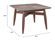 Starburst-Top Rubberwood Square Dining Table — packaging and unboxing view