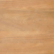Travertine-Top Acacia Round Side Table — alternate view or variant option