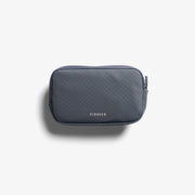 Water-Resistant Grid-Weave Zip Pouch