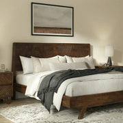 Carved Rubber Wood Platform Bed Frame — additional product view 17