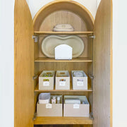 Linen-Weave Fabric Storage Bin