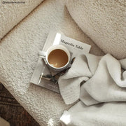 Boucle-Texture Oversized Throw Blanket