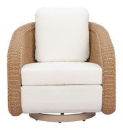 Woven Rattan-Weave Outdoor Swivel Chair — alternate view or variant option