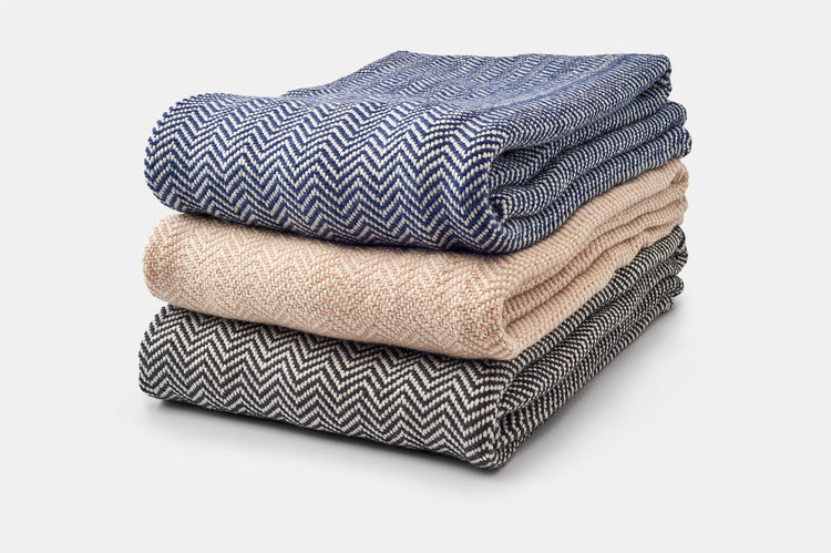 Chevron Wool Throw Blanket