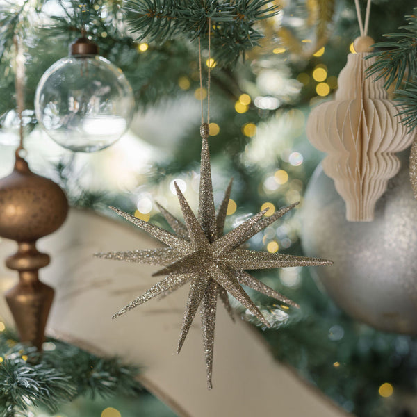 Clear Glass Ball Ornaments, Set of 12