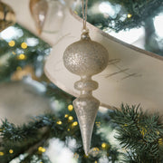Glass Finial Ornament Set of Four