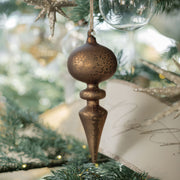 Glass Finial Ornament Set of Four