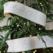 Glitter Script Christmas Paper Garlands, Set of 6