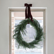 Faux Evergreen Cedar Wreath, 30 in
