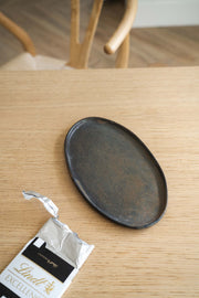 Reactive Glaze Oval Stoneware Platter