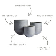 Tapered Cylinder Outdoor Planter