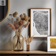 Hand-Pressed Sugar Maple Ring Art Print — Hand-pressed sugar maple tree ring print, signed limited edition, 12x16 inches