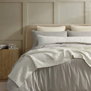 Bouclé-Texture Oversized Bed Blanket