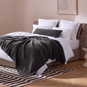 Bouclé-Texture Oversized Bed Blanket