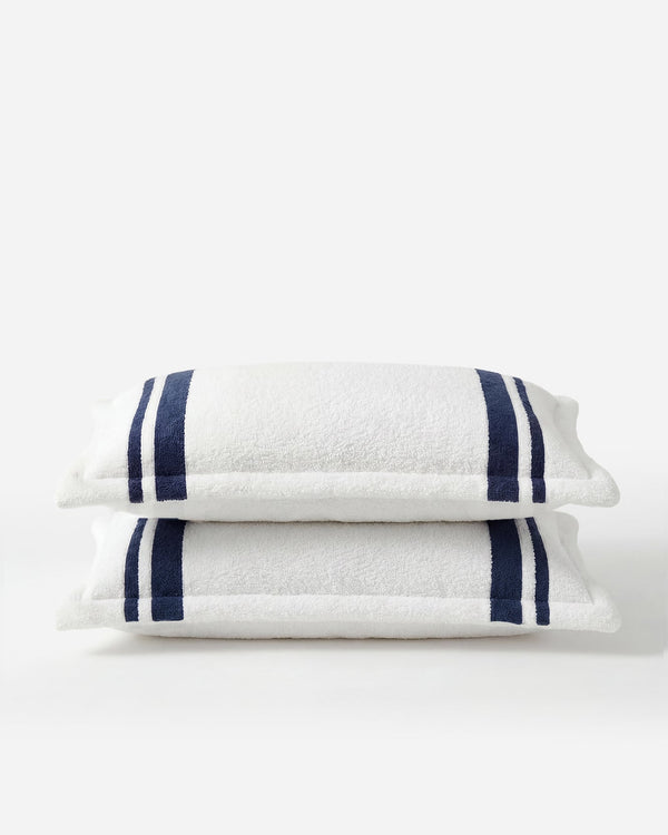 Striped Microfiber Pillow Sham Set