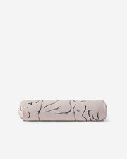 Figure Print Cotton Bolster Pillow