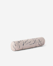 Figure Print Cotton Bolster Pillow