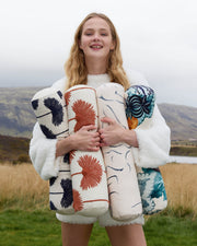 Printed Slub Cotton Bolster Pillow
